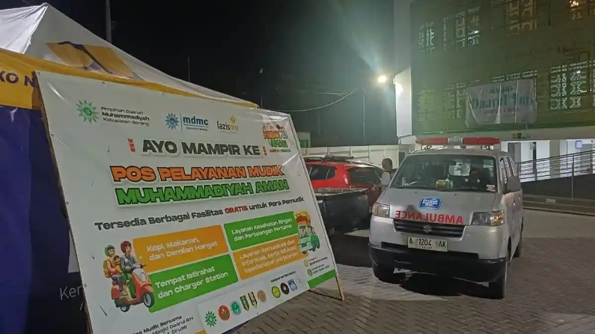 Posko Mudik MDMC di Ciruas Jadi Andalan Pemudik: Gratis Pijat-Cek Kesehatan
