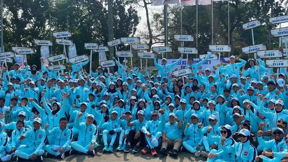 Makna Warna Biru Langit di Jersey Atlet Porprov Kontingen Kota Bogor ...