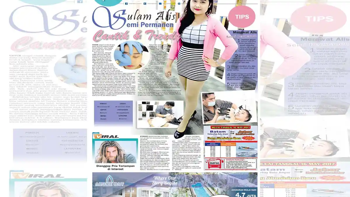 Sulam Alis Semi Permanen Cantik dan Trendi