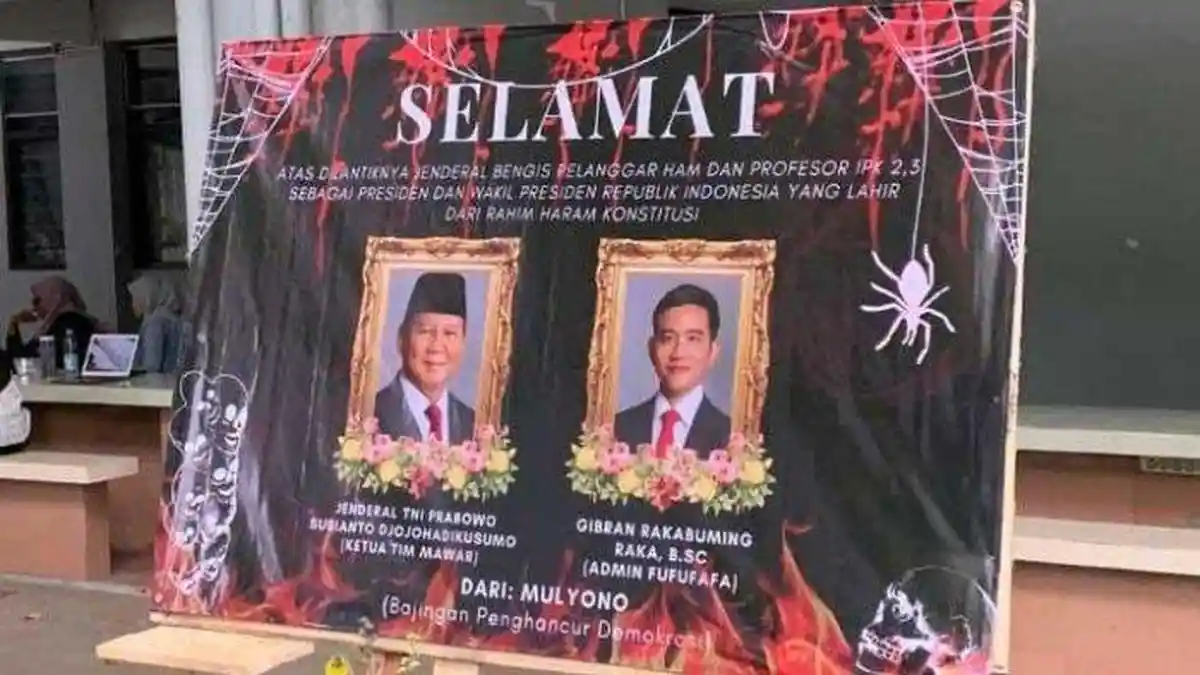 Dampak Sentil Prabowo Lewat Karangan Bunga, BEM Fisip Unair Langsung Dibekukan, Mahasiswa Melawan