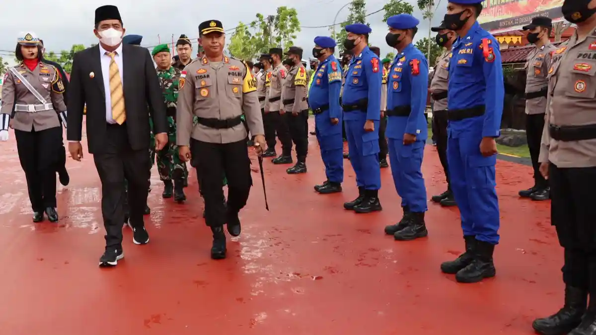 170 Personil Tim Gabungan Amankan Perayaan Natal dan Tahun Baru di Bintan