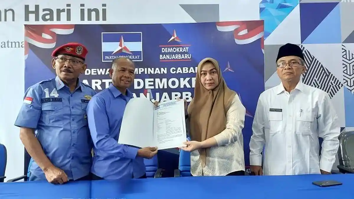 Ernalisa Halaby Mendaftar, Pengurus Demokrat Banjarbaru Suarakan Jargon Lisa Mengabdi
