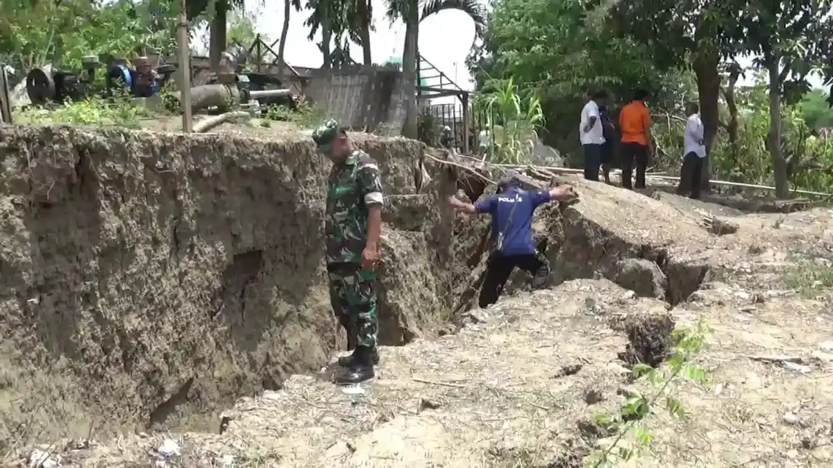 Empat Titik Lokasi Longsor Bantaran Bengawan Solo Diwaspadai BBWS Dan BPBD
