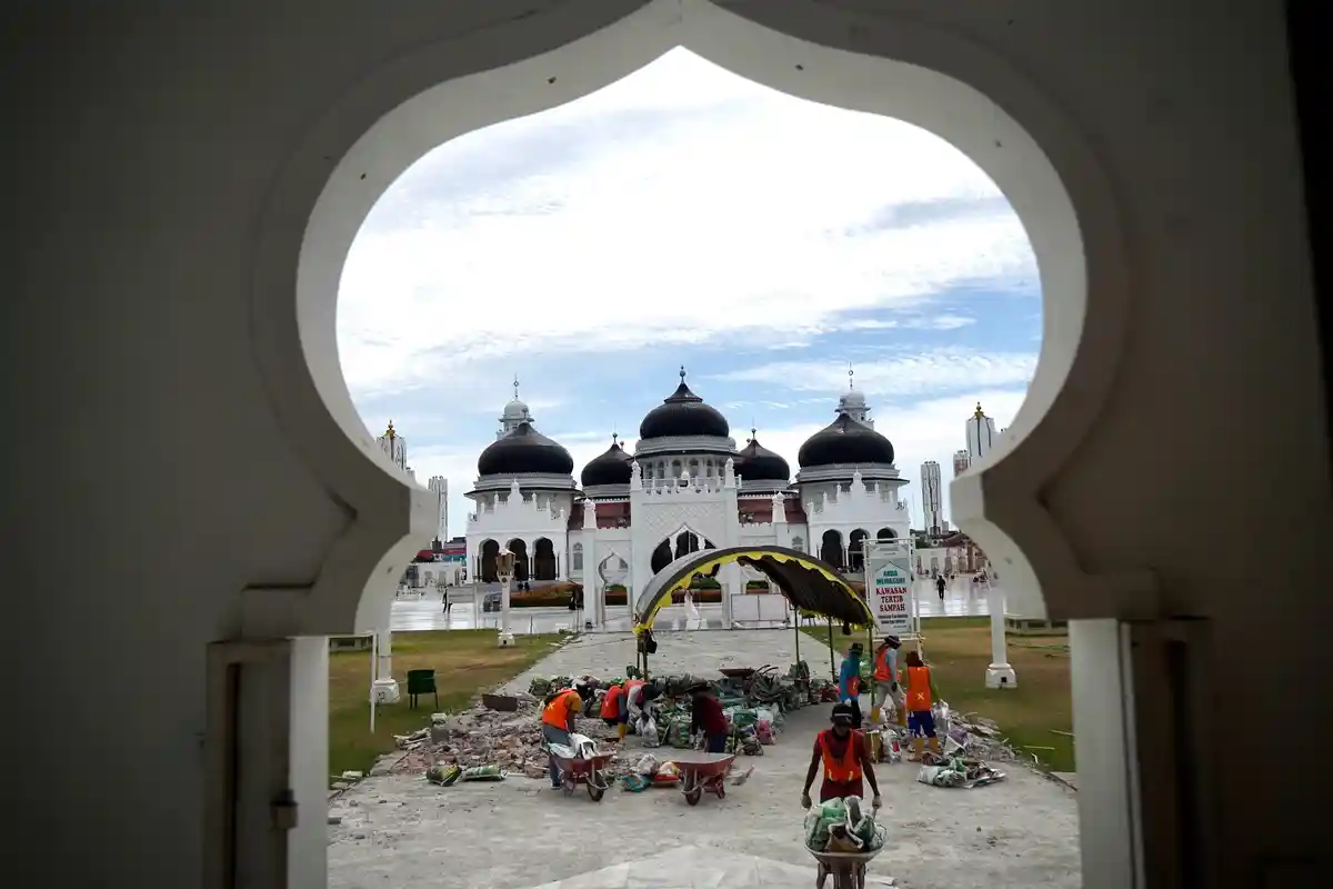 Plot Anggaran 29,6 Miliar, Pemerintah Aceh Revitalisasi dan Pemeliharaan Masjid Raya Baiturrahman