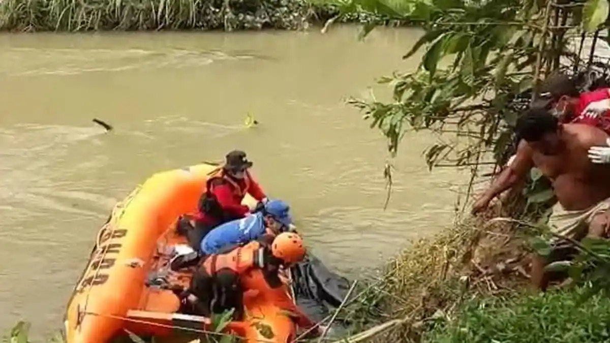 2 Hari Pencarian, Begini Kondisi Jasad Warga Kelurahan Kurma yang Terseret Arus Sungai