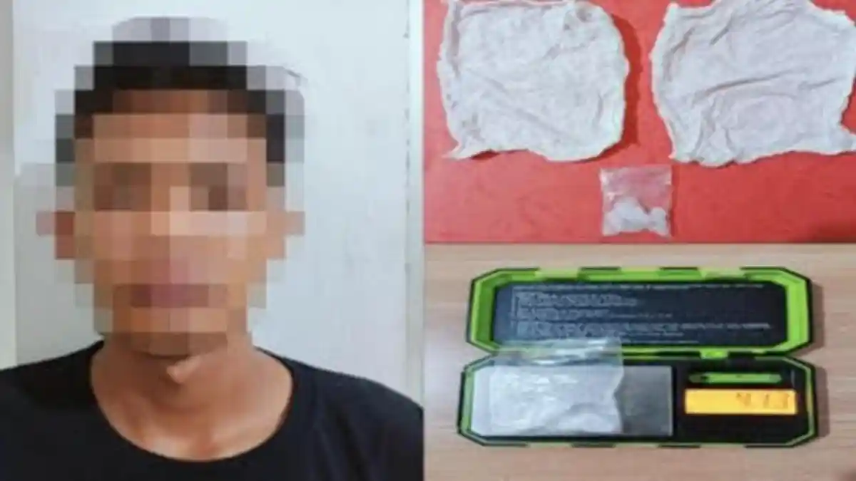 Pengedar Sabu 19 Tahun di OKI Diringkus, Gerakan Tangan Gagal Kelabui Polisi