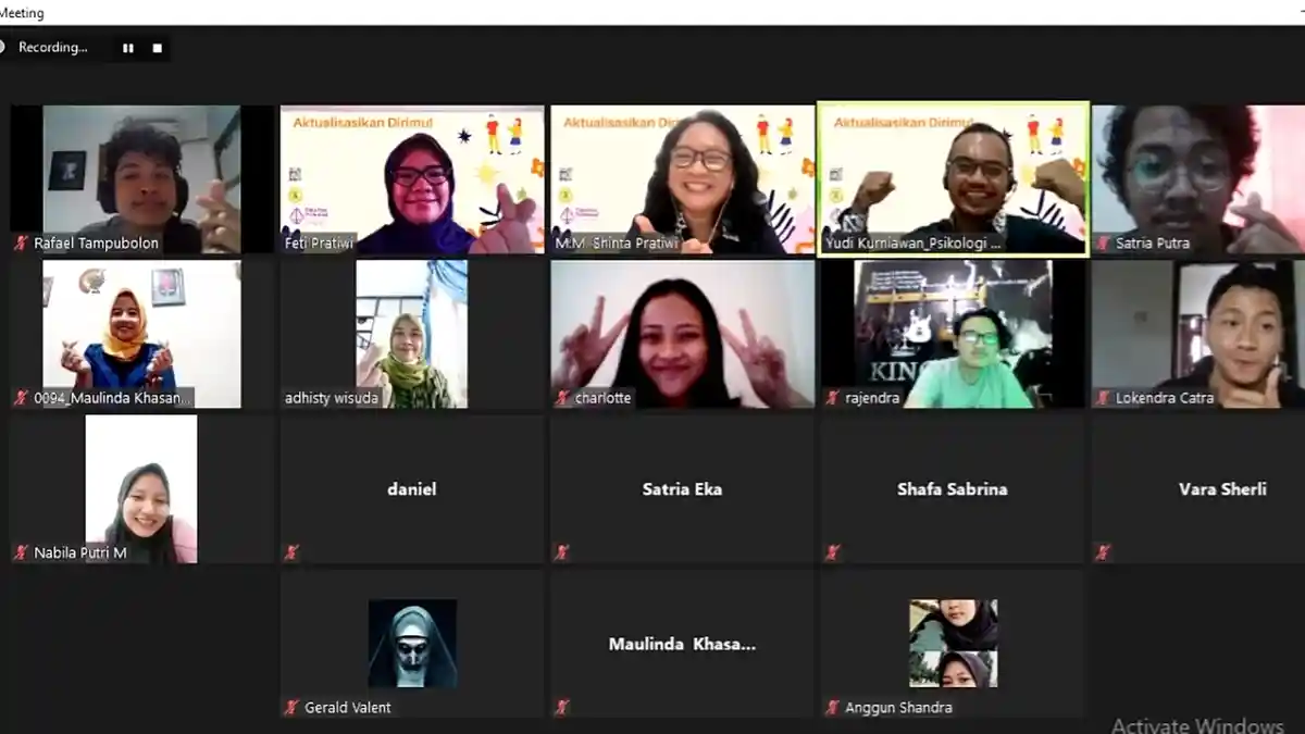 Psikologi USM Gelar Webinar Pengembangan Aktualisasi Diri Remaja di Masa Pademi