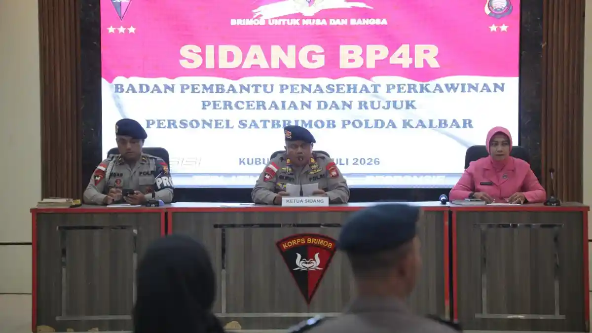 Brimob Kalbar Bekali Personel Lewat Sidang BP4R, Siapkan Rumah Tangga yang Harmonis - Tribunpontianak.co.id