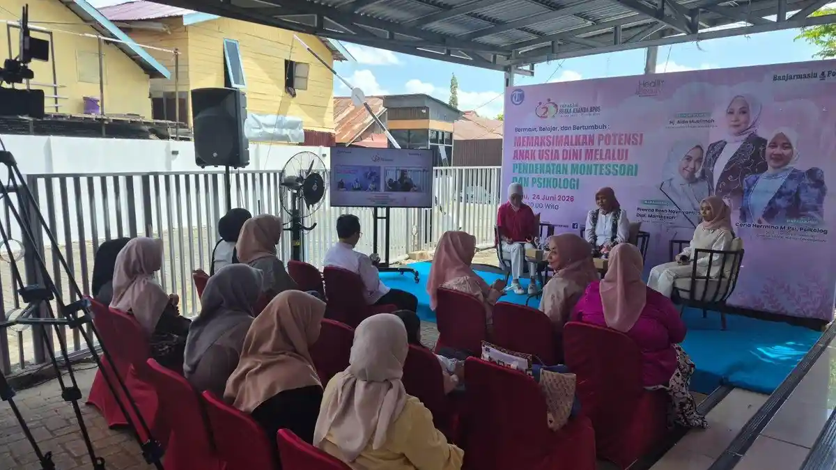 Rangkaian HUT Ke-20, Suaka Ananda Bpos Gelar Talkshow Tumbuh Kembang Anak Usia Dini - Banjarmasinpost.co.id