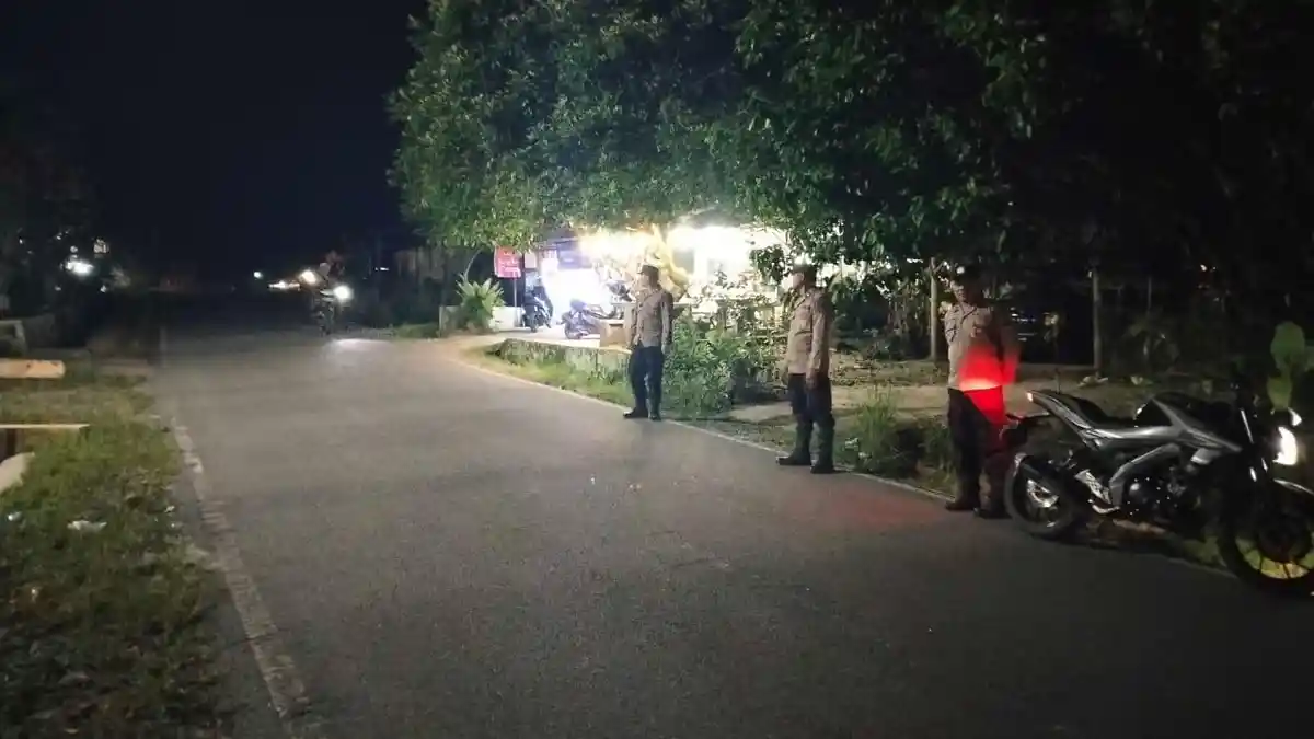 Sigap dan Humanis, Polsek Raya Kahean Gencarkan Patroli Malam Demi Keamanan Warga Simalungun