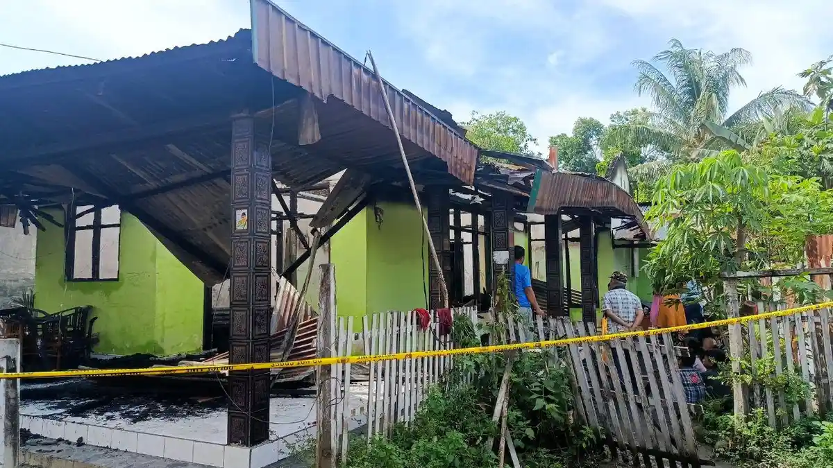 Kronologi Kebakaran Rumah Milik Nuzlia Jamadi di Kota Gorontalo, Semua Barang Ludes Dilalap Api