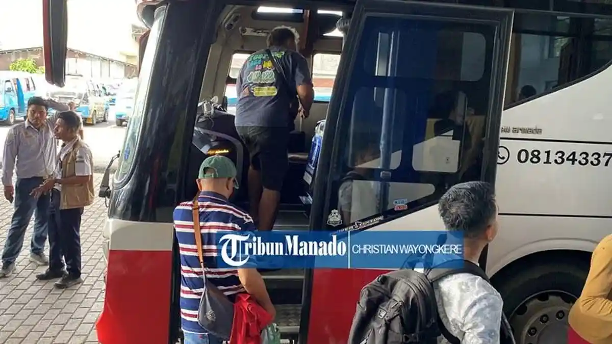 Puncak Mudik di Manado, Perusahaan Otobus Tambah Armada 4 Kali Lipat