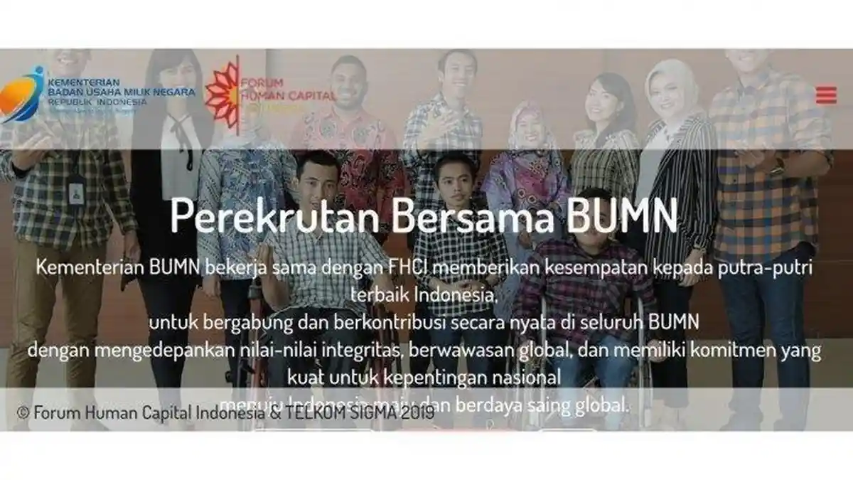 UPDATE Rekrut Bersama BUMN 2019 Login di Link rekrutbersama.fhcibumn ...