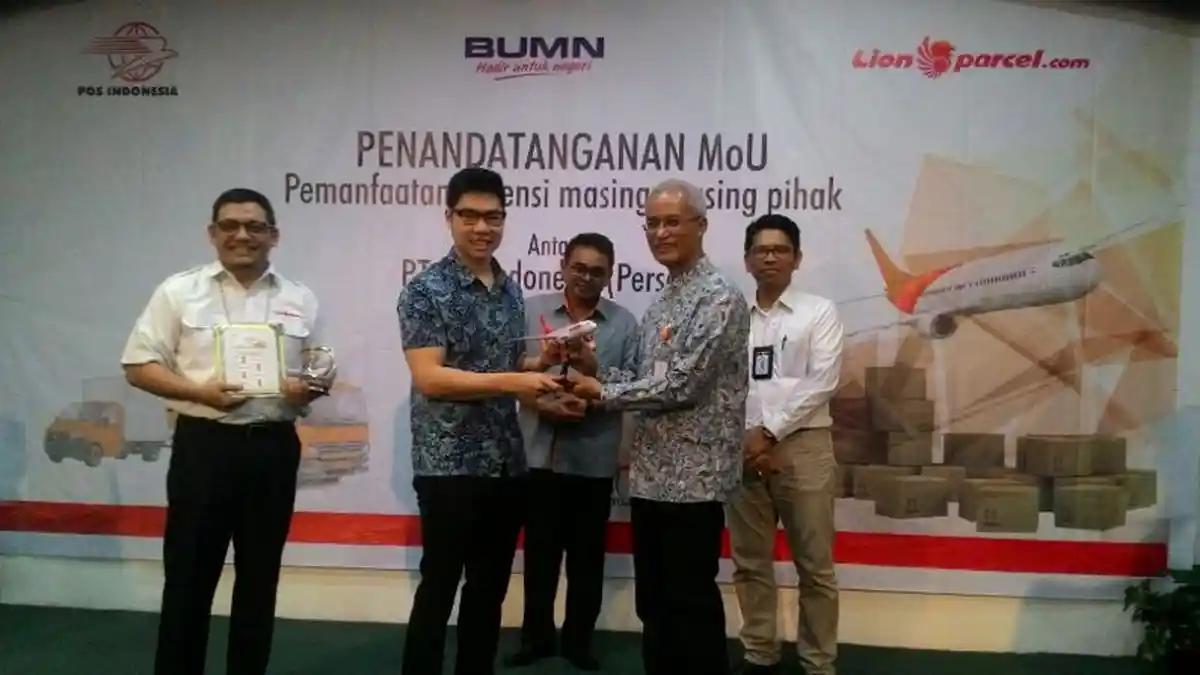 Pos Indonesia Gandeng Lion Express Manfatkan Potensi Masing-Masing