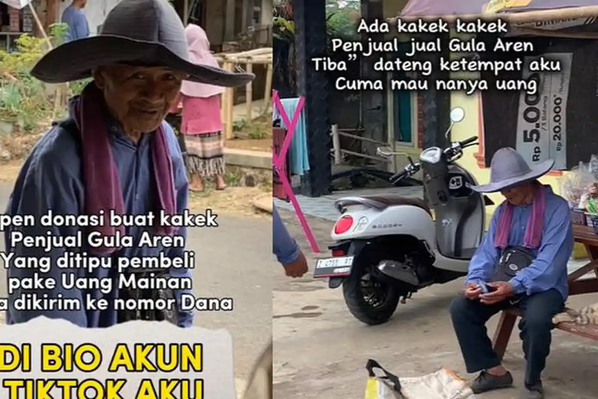 Ditipu Pembeli Pakai Uang Mainan, Begini Nasib Kakek Penjual Gula Aren, Beruntung Banyak Orang Baik