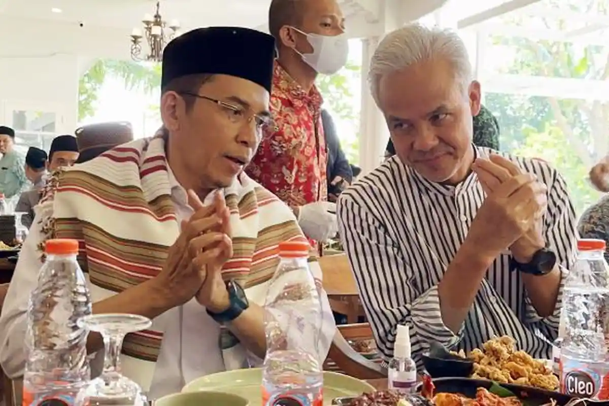 Ganjar Pranowo Bicara Peluang TGB Jadi Cawapresnya di Pilpres 2024