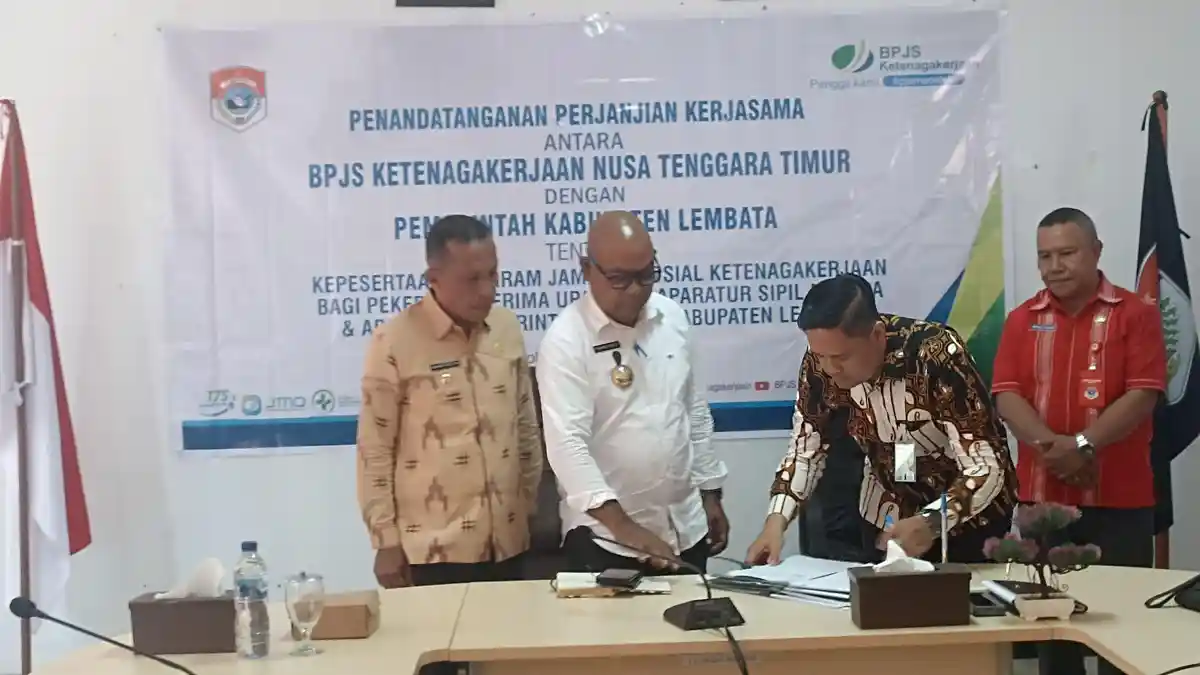 Pemda Lembata Pastikan Semua Anggota BPD Jadi Peserta Aktif BPJS Ketenagakerjaan