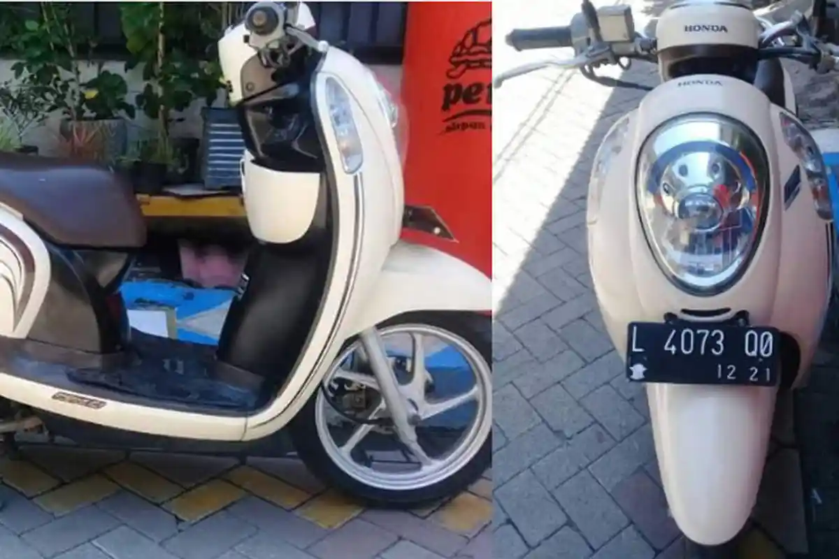 Penipuan dengan Modus Gendam di Surabaya, Motor Honda Scoopy Ditukar dengan Sandal