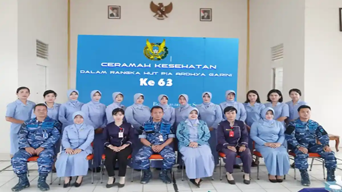 PIA Ardhya Garini Cab 18 /D I Lanud HAD Gelar Ceramah dan Sosialisasi Penyakit Kanker