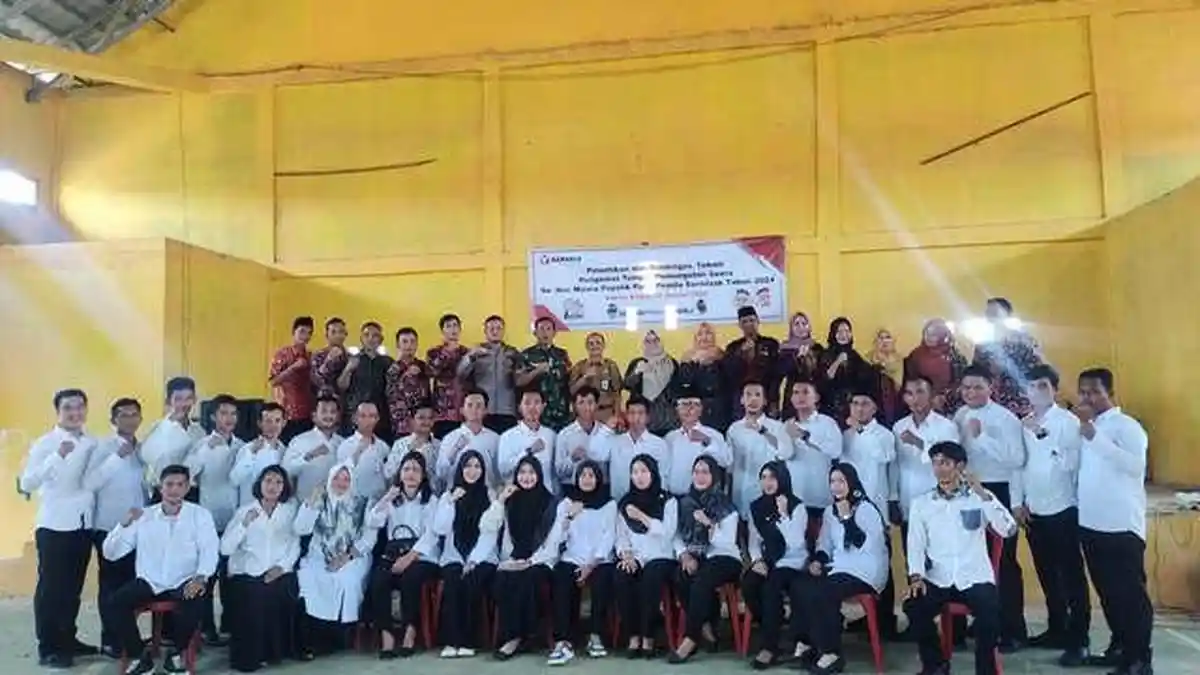 Ribuan PTPS Dilantik, Ketua Bawaslu Tanjabbar Minta Jaga Integritas
