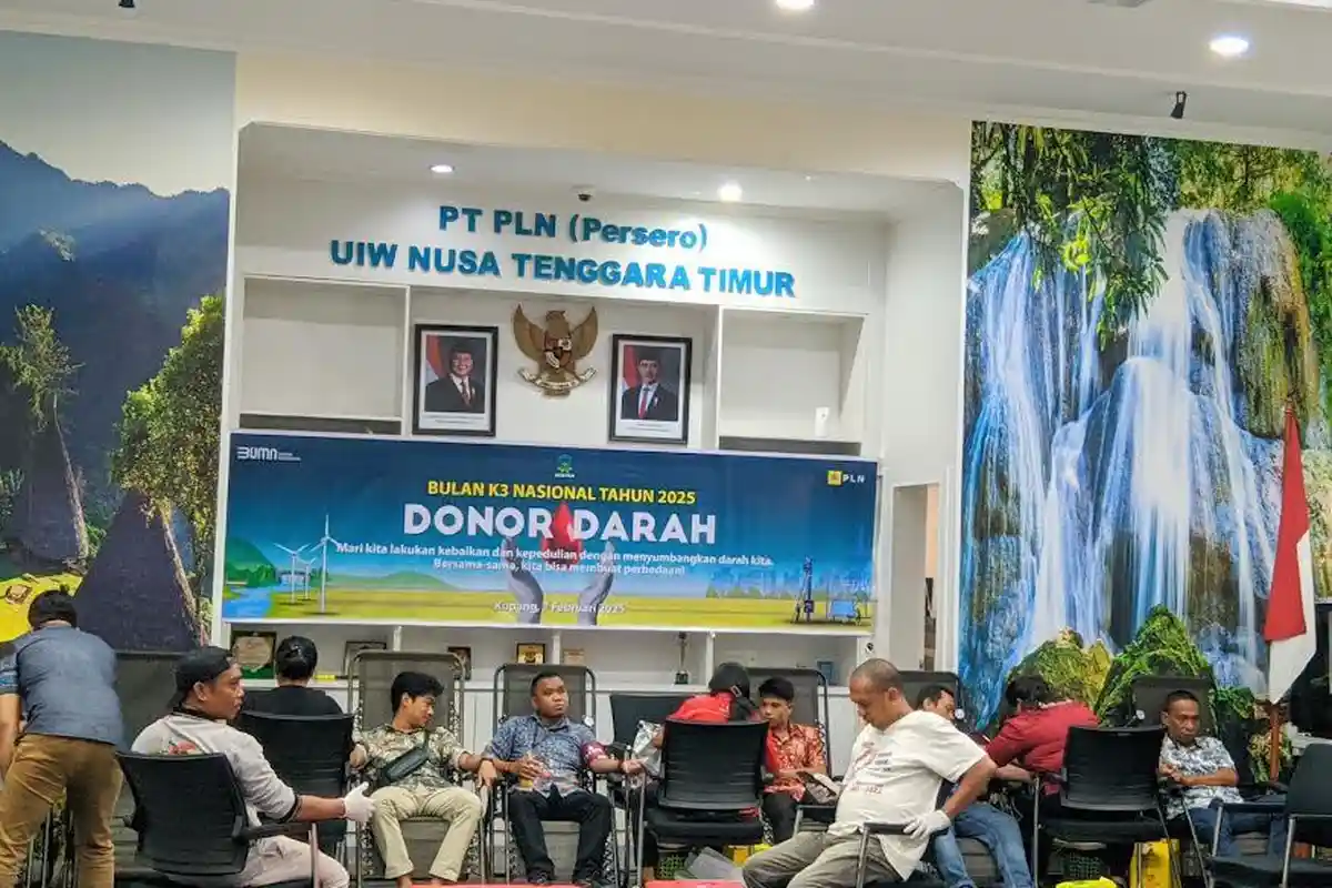 Gelar Donor Darah, PLN UIW NTT Sumbangkan 60 Kantong Darah