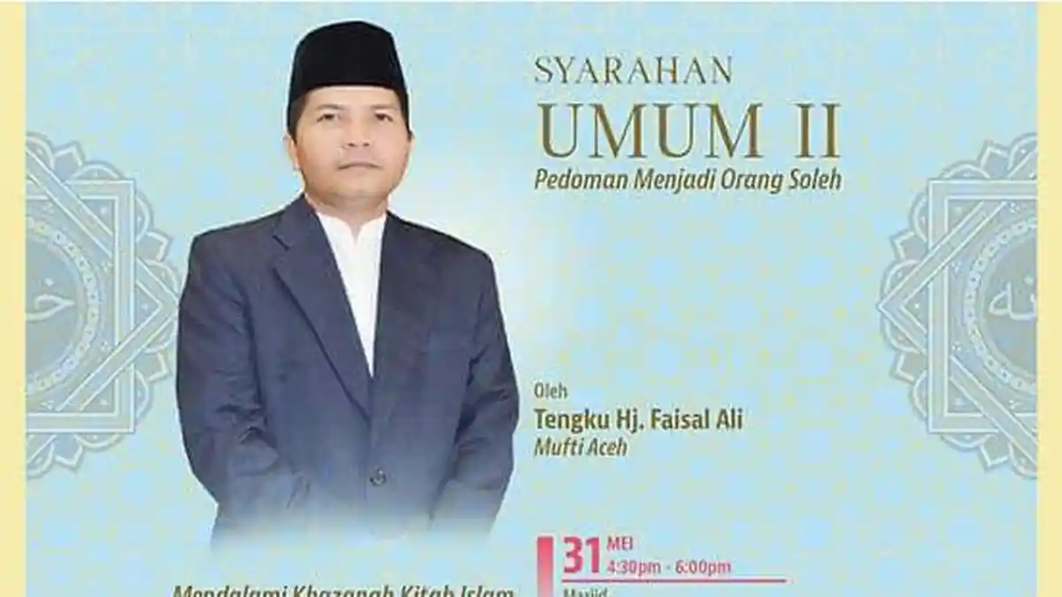 Ketua MPU Aceh Isi Kajian Syarah Umum di Festival Turath Islami Selangor
