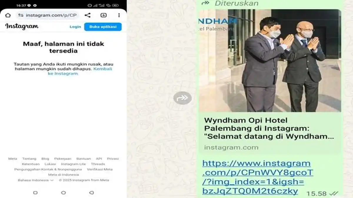 Disebut Awal Mula Bertemu Lisa, Postingan Ridwan Kamil Menginap di Hotel Palembang Mendadak Hilang