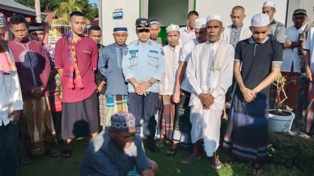 Rayakan Idul Adha 1444 H, Lapas Ende Laksanakan Sholat dan Penyembelihan Hewan Kurban