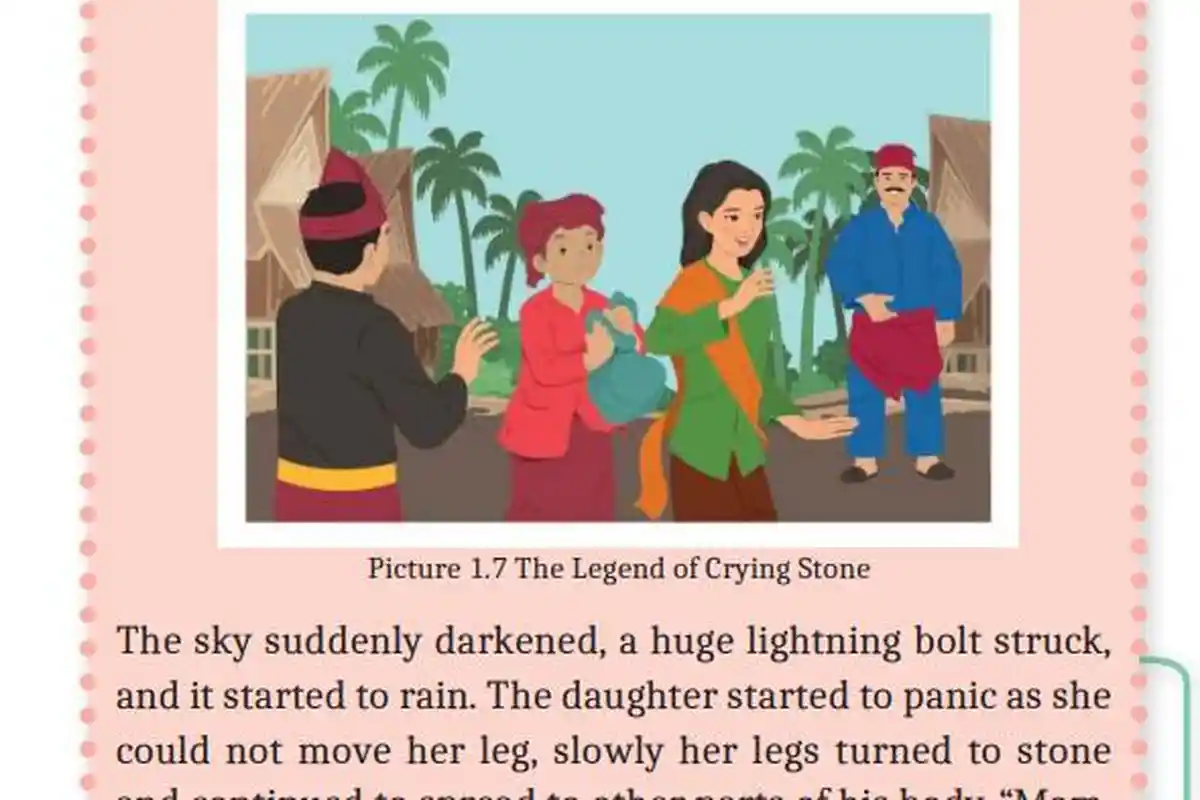 Kunci Jawaban Bahasa Inggris Kelas 11 Kurikulum Merdeka Halaman 29-30: The Legend of Crying Stone