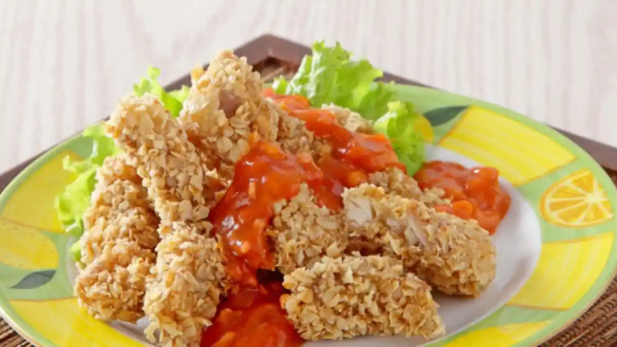Ayam Stik Siram Saus, Camilan Lezat untuk si Kecil