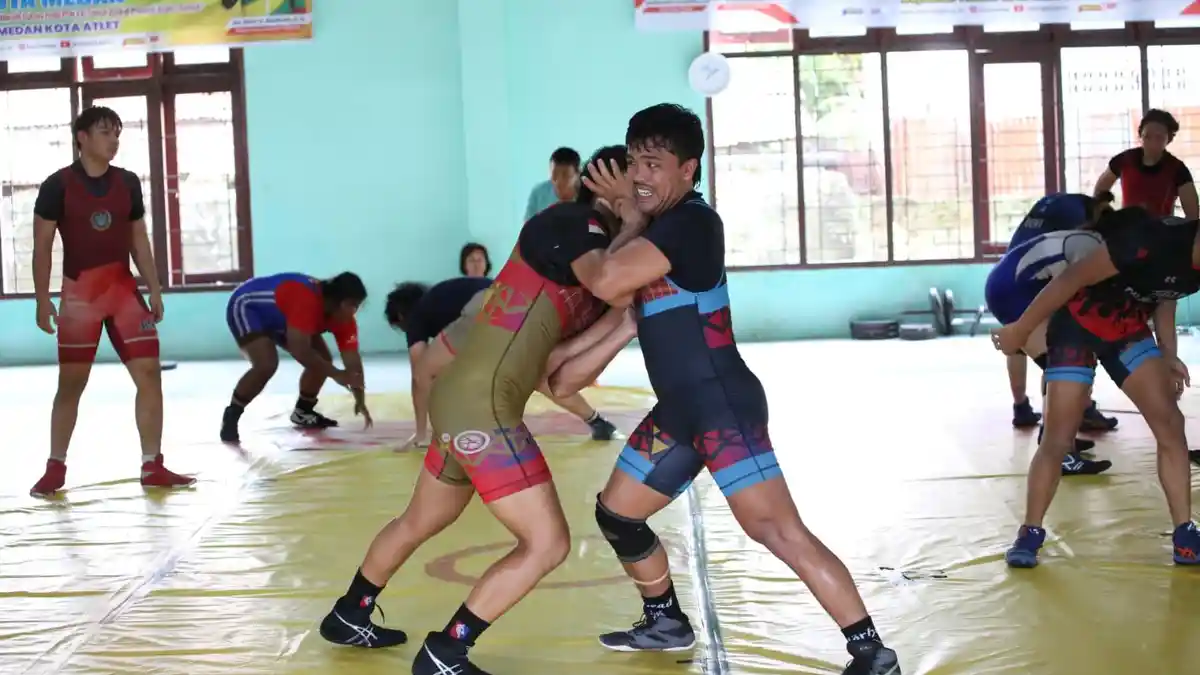 Cabor Gulat Sumut Turunkan Intensitas Latihan kepada Atlet Beragama Islam Selama Bulan Puasa