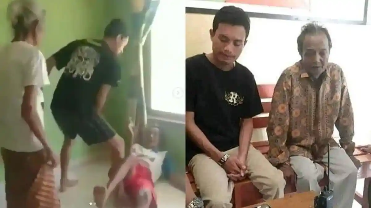 Pengakuan Cucu yang Tendang Kakeknya Hingga Tersungkur, Korban: Biar Saya Ajah yang Diapa-apakan