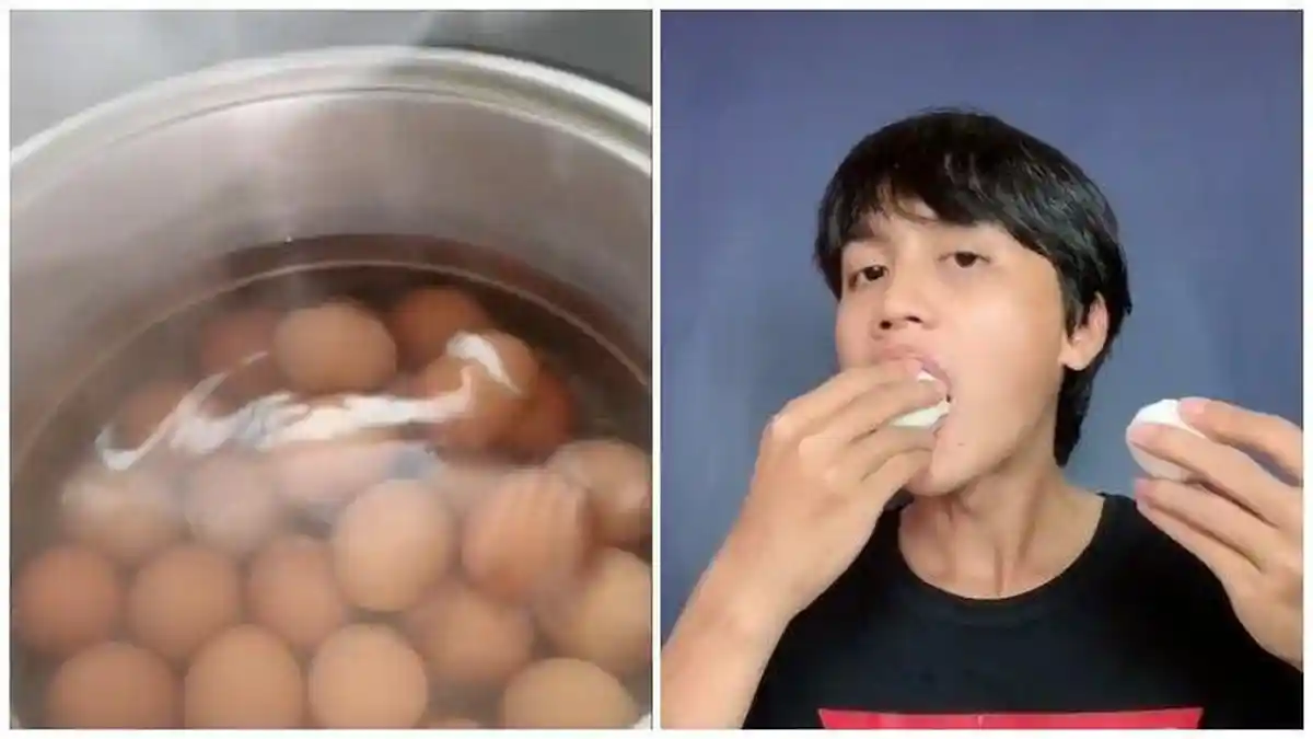 Pria Makan 30 Butir Telur Rebus dan Semangkuk Mi Instan Viral, Begini Katanya Setelah Makan