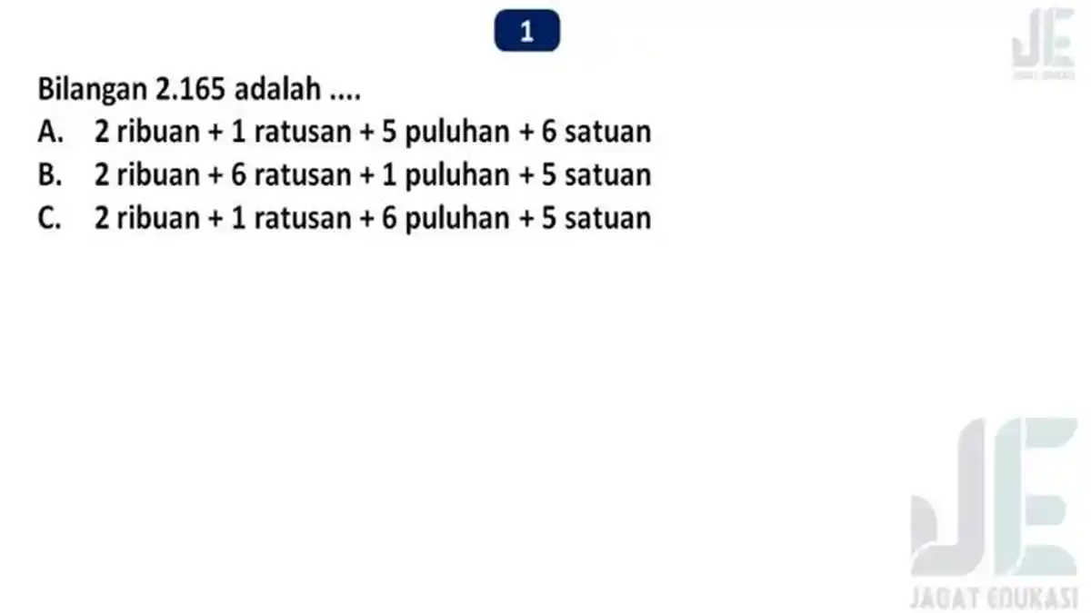 Latihan Soal Beserta Kunci Jawaban Mapel Matematika Kelas 3 SD/MI, Kisi ...