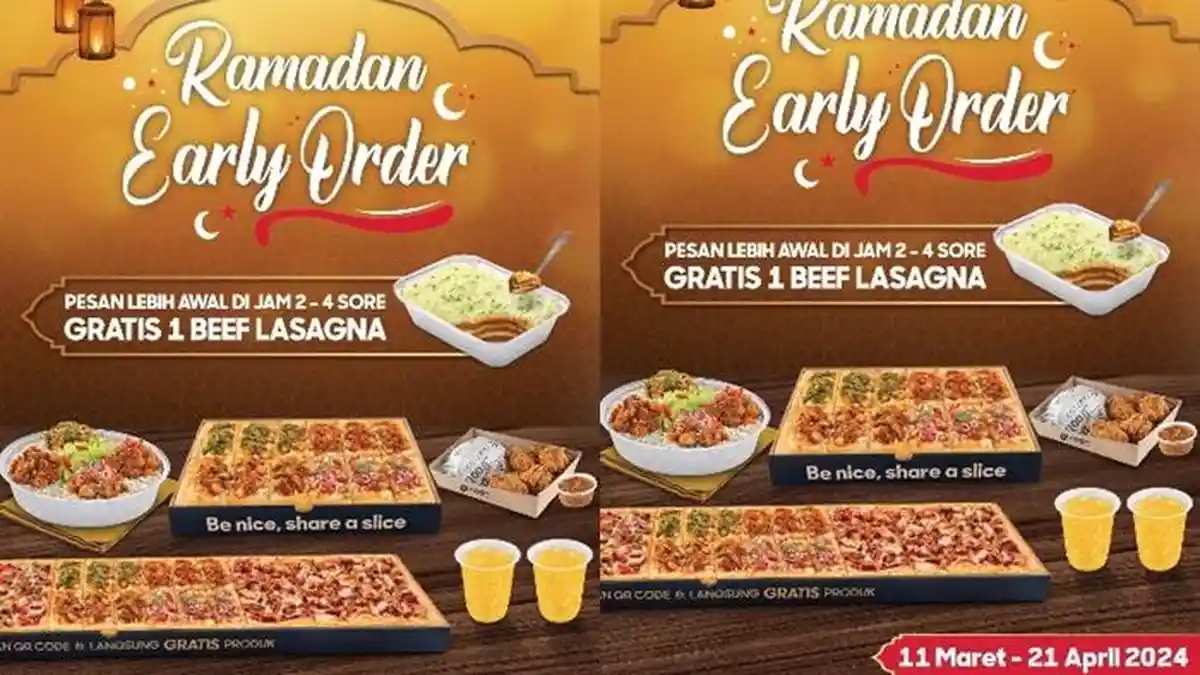 Katalog Promo Pizza Hut Hari ini 12 Maret 2024, Pesan Menu Buka Puasa Lebih Awal Gratis Beef Lasagna