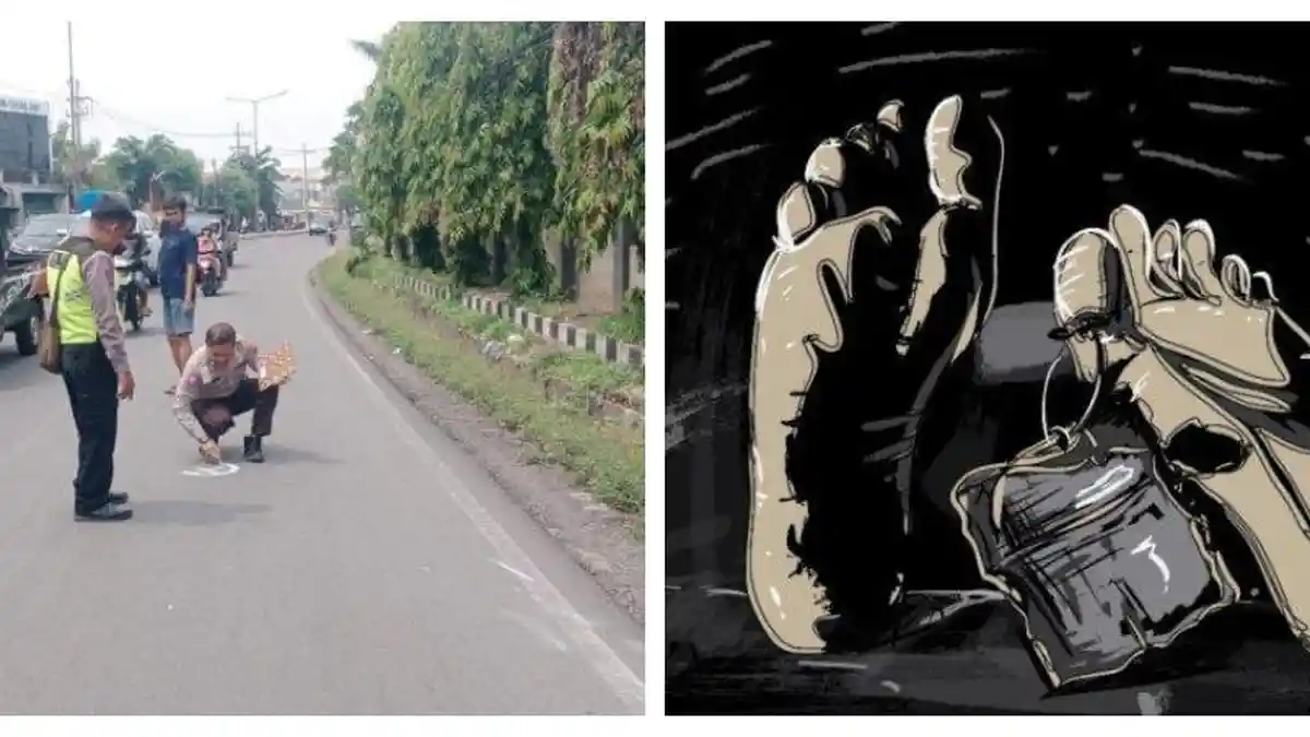 Kecelakaan Hari Ini di Sidoarjo, 2 Motor Senggolan, Seorang Tewas Terlindas Truk