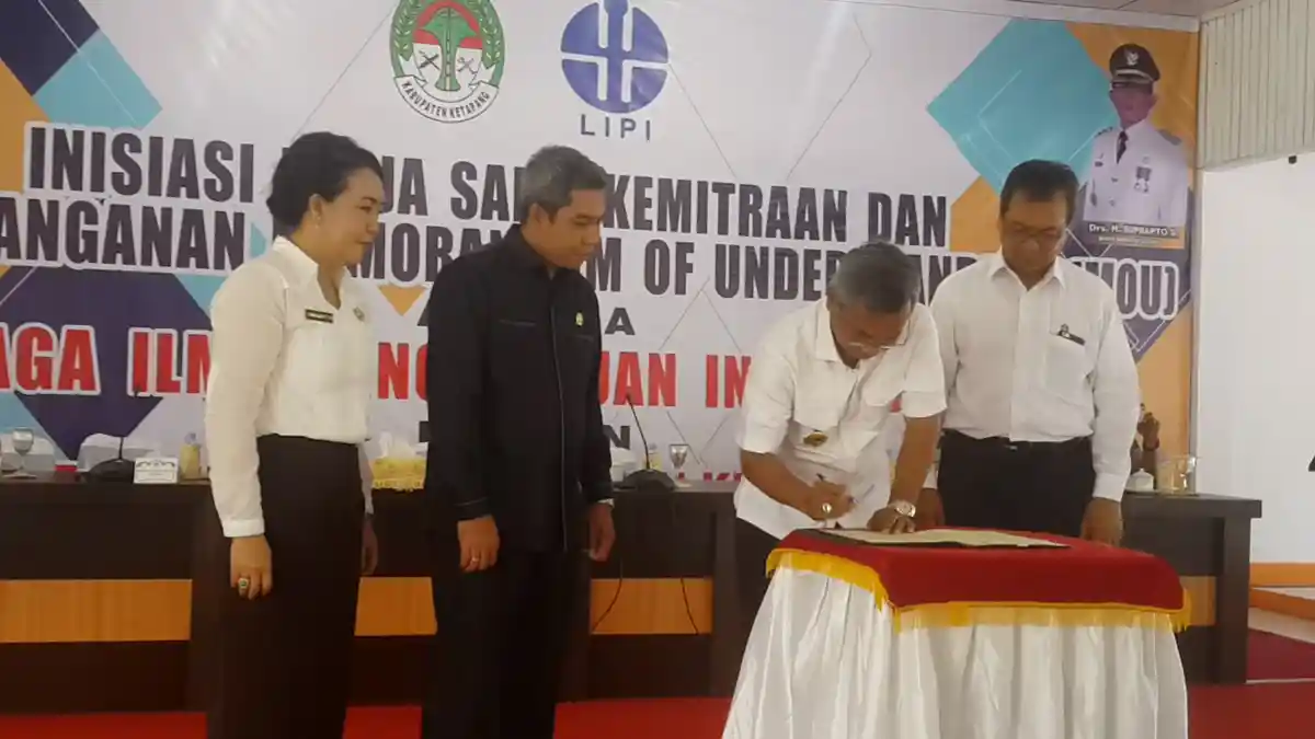 Pengkajian dan Pemanfaatan Iptek di Ketapang, Bupati Teken MoU dengan LIPI