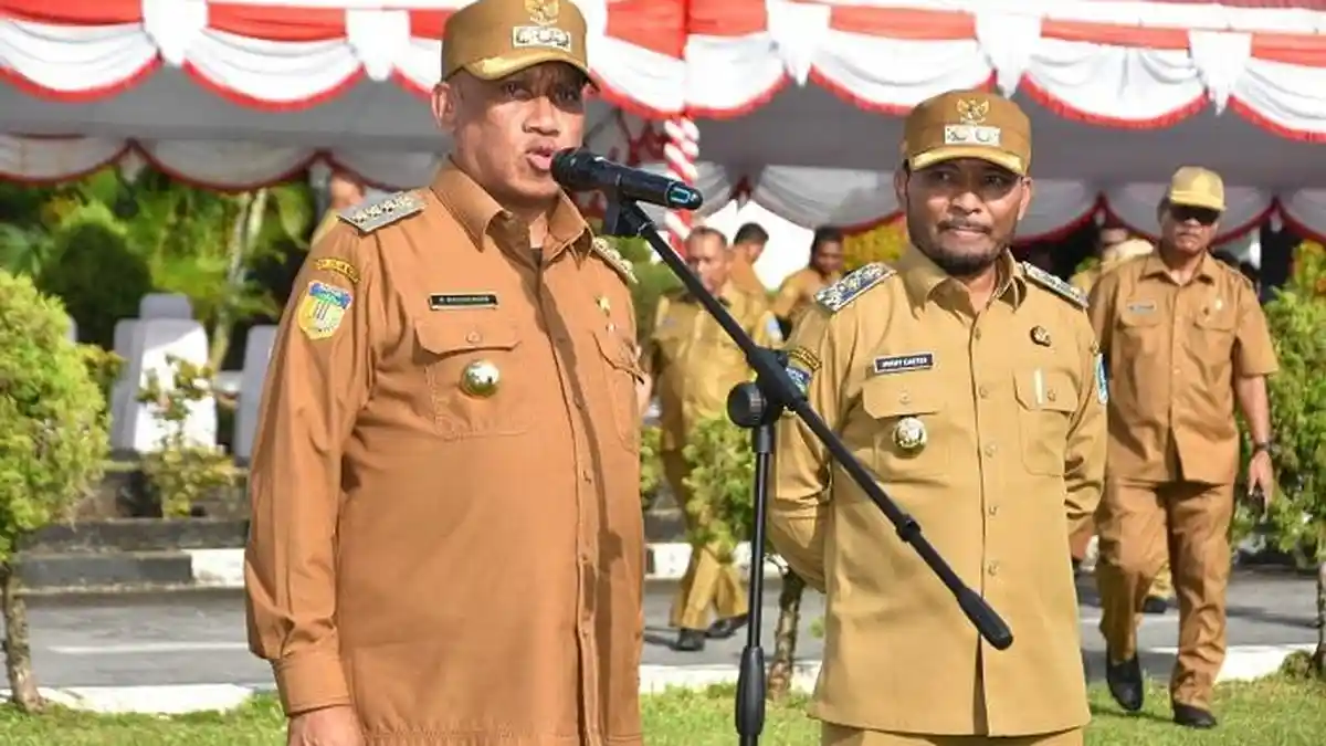 Pimpin Apel Perdana, Bupati Biak Numfor Ajak ASN Bersatu dan Sukseskan Pembangunan