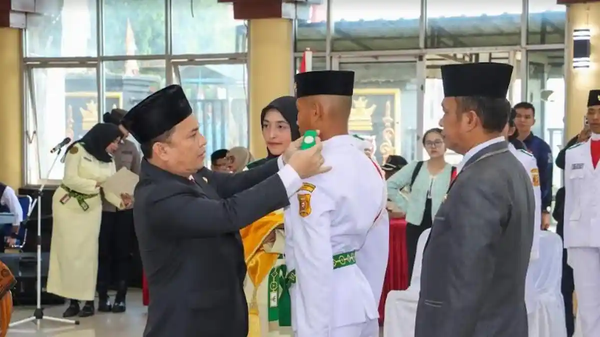 45 Anggota Paskibraka Dairi Dikukuhkan, Begini Pesan Pj Bupati Dairi