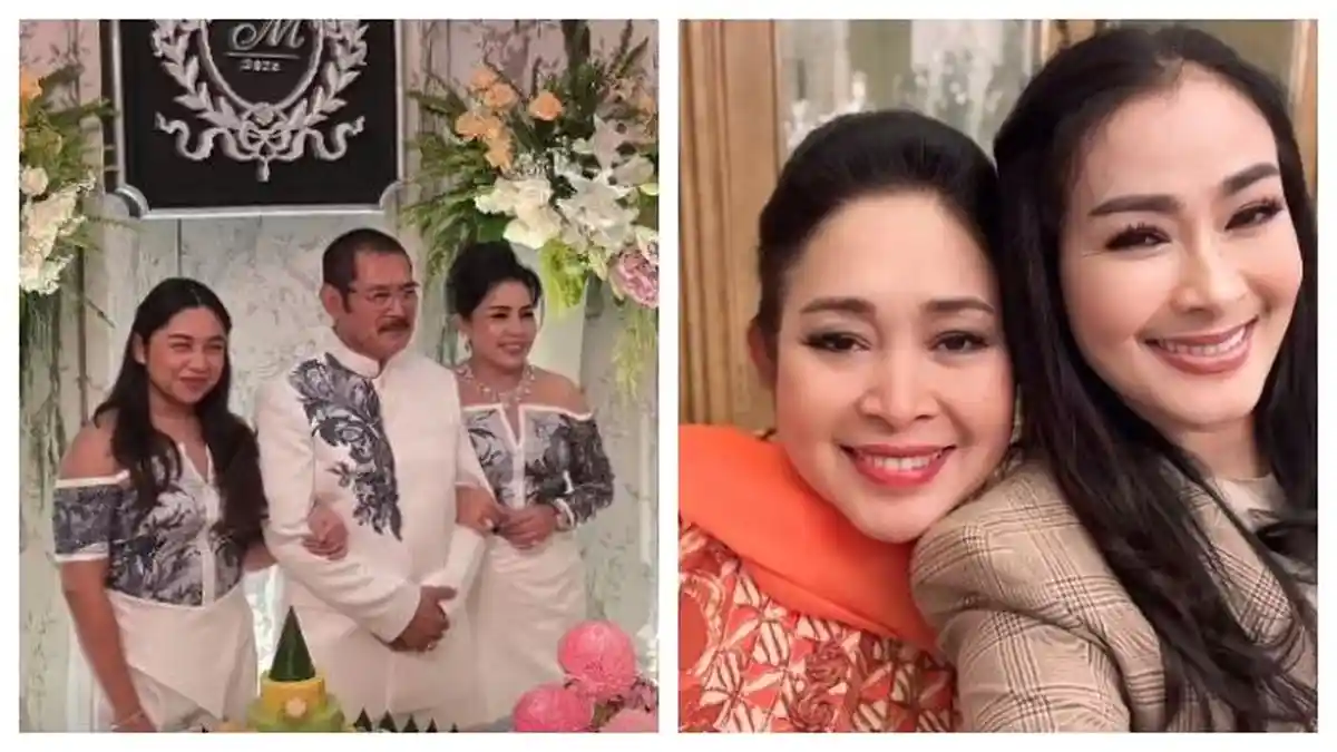 Rayakan 25 Th Pernikahan, Mayangsari Manja ke Bambang Trihatmodjo, Meriah Dihadiri Titiek Soeharto