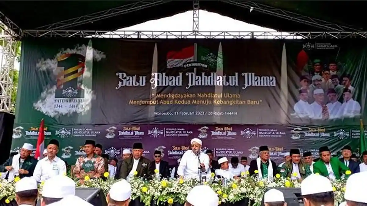 Puncak Peringatan Harlah 1 Abad NU di Wonosobo, Ratusan Ribu Nahdliyyin Berkumpul di Alun-alun