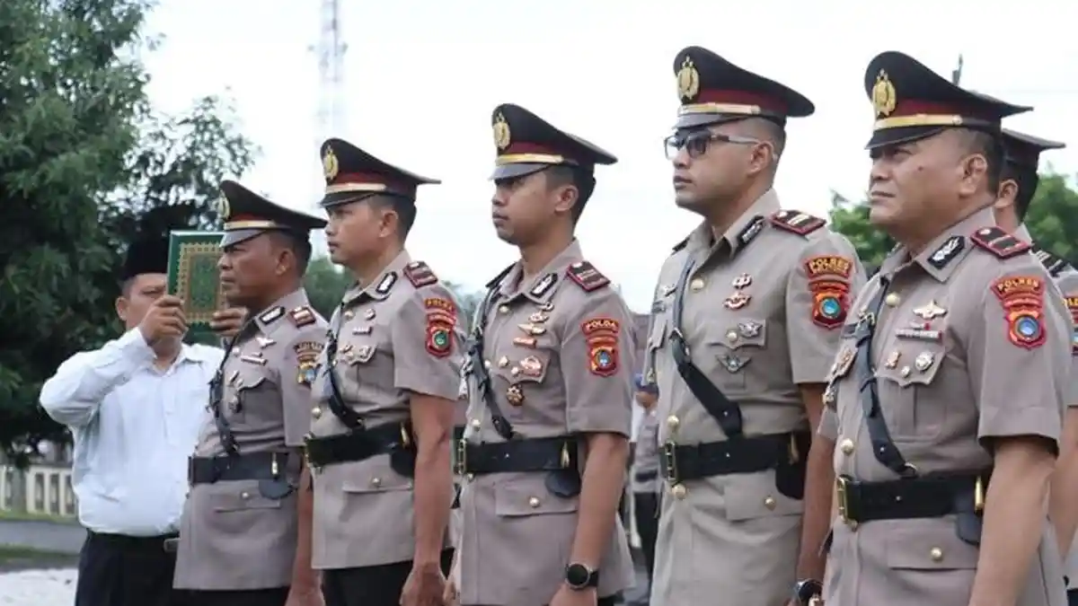 Upacara Sertijab Lima PJU Polres Belitung, AKBP Sarwo Minta Segera Beradaptasi