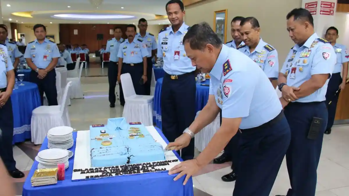 Naik Pangkat Jadi Marsekal Bintang Dua, Pangkoopsau II Gelar Syukuran