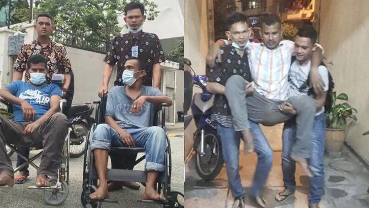 Tim Haji Uma Bawa Pulang Tiga TKI dari Malaysia, Dua di Antaranya dalam Kondisi Lumpuh
