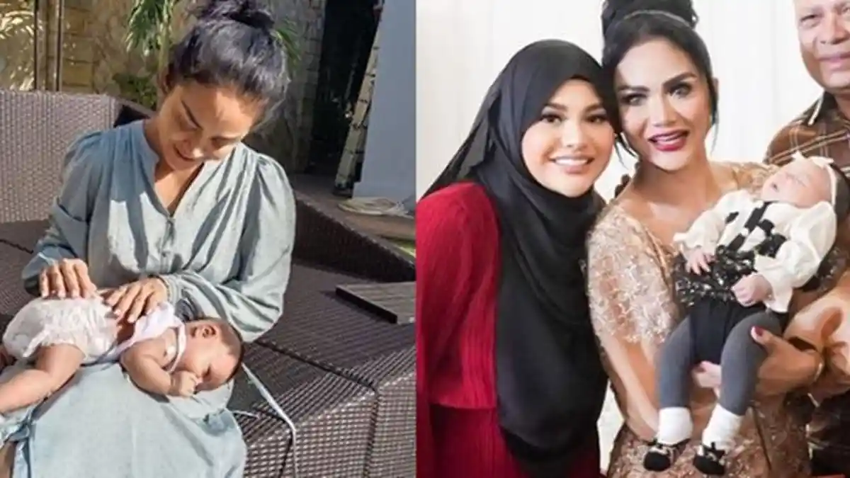 Krisdayanti Bahagia Pagi Hari Bisa Momong Cucu Ameena, Aurel dan Atta Menginap di Rumah KD