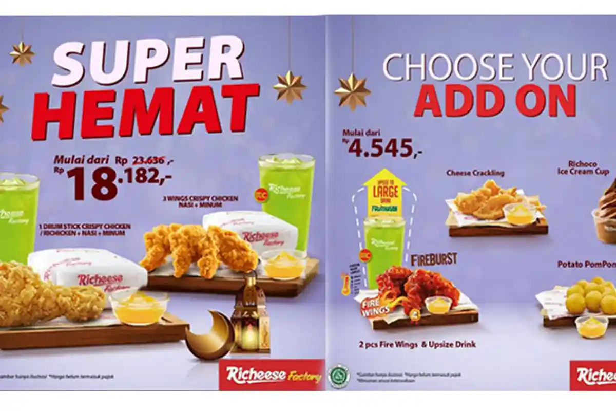 Promo Richeese Factory Hari Ini 10 April 2021 Paket Super Hemat Harga Rp 18.182