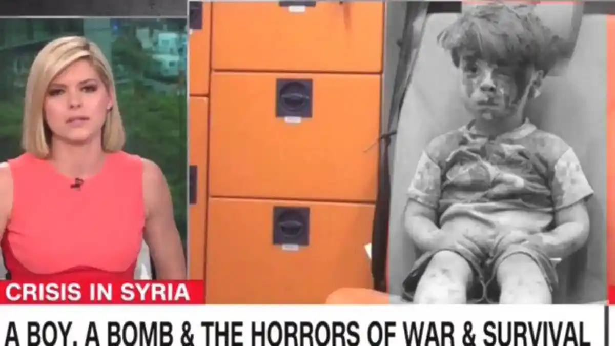 Tangis Reporter CNN Bawakan Berita Omran, Bocah Suriah yang Syok usai Ledakan Bom