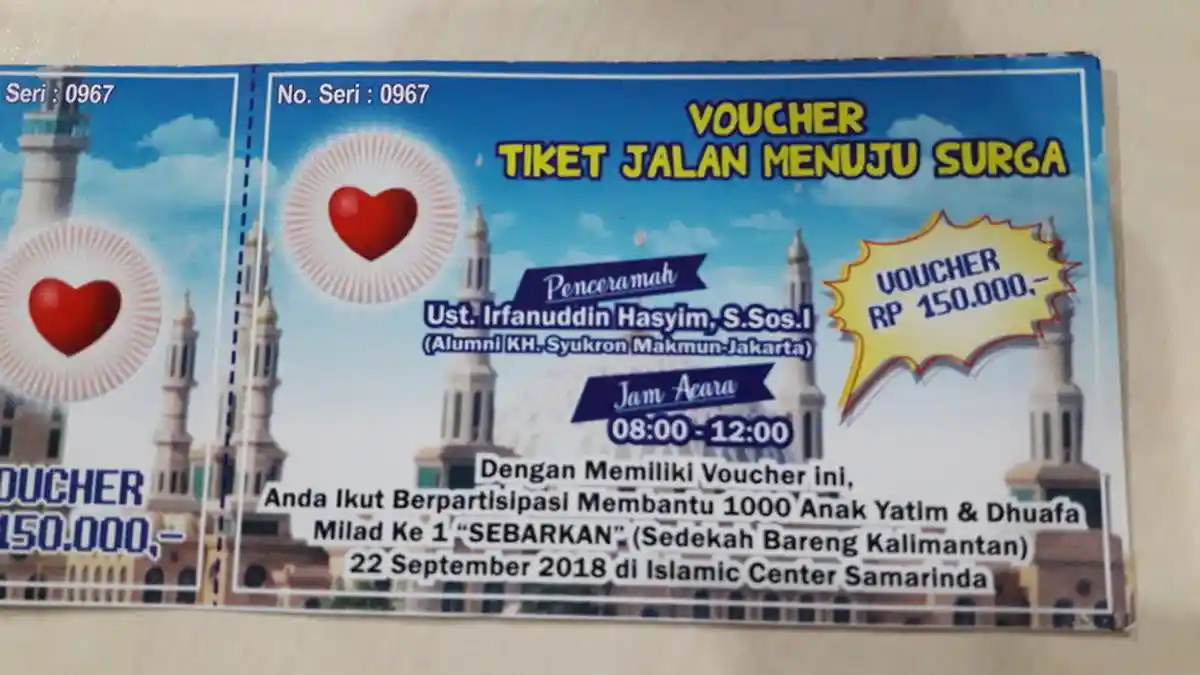 Beli Voucher SeBarKan Rp 150 Ribu, Berpartisipasi Membantu 1.000 Anak Yatim dan Dhuafa