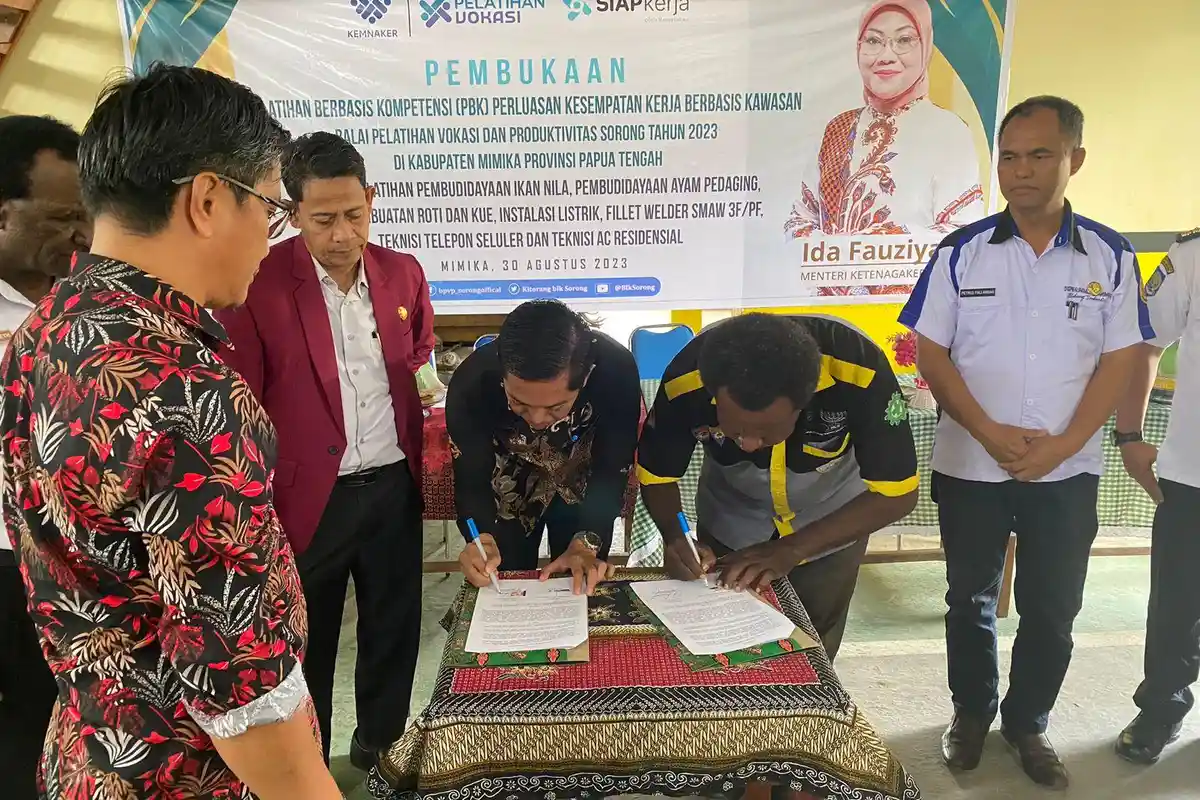 BPVP Sorong Dukung Program Perluasan Kesempatan Kerja Berbasis Kawasan Kemnaker RI