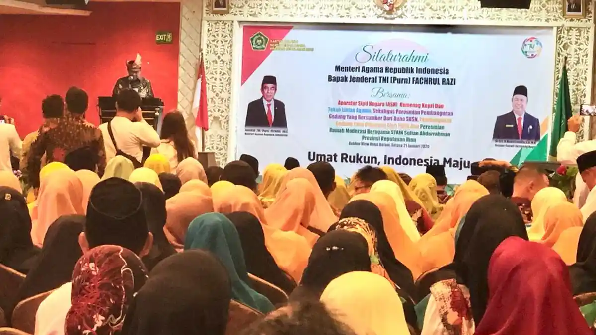 Menteri Agama Fachrul Razi Datang ke Batam, Ini Pesannya Soal Kerukunan Umat Beragama